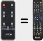 Replacement remote control for DM 60