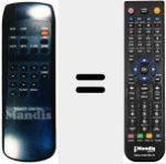 Replacement remote control for 7500