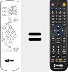 Replacement remote control for DBOX NOKIA
