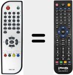 Replacement remote control for DVB-T04