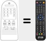 Replacement remote control for HBB W-09A