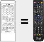 Replacement remote control for INFRARED REMOTE CONT
