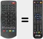 Replacement remote control for IR 1770 TNT