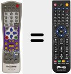 Replacement remote control for MULTIVISION
