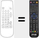 Replacement remote control for N9166