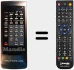 Replacement remote control for NBA-434