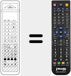 Replacement remote control for DIGICOMPUTER PSA 742
