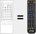 Replacement remote control for CB 515