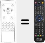 Replacement remote control for RC 2144 HY 36 SIL