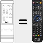 Replacement remote control for RC 51