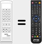 Replacement remote control for RC 5410