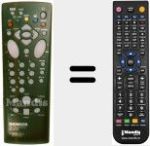 Replacement remote control for RCT 2100