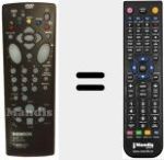 Replacement remote control for RCT 842 MN