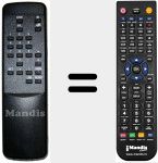 Replacement remote control for REMOTE T35