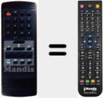 Replacement remote control for IRC 200