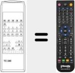 Ersatzfernbedienung f&uuml;r TC 240