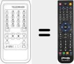 Ersatzfernbedienung f&uuml;r TELEDRIVER P 1250