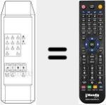 Replacement remote control for NTP 877