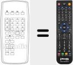 Replacement remote control for UNIVERSUM 9581851