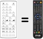 Replacement remote control for UNIVERSUM IR 5421