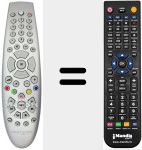 Ersatzfernbedienung f&uuml;r URC17010-01R00