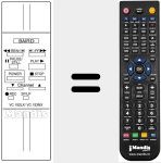 Replacement remote control for VC 152 LX / VC 153NX