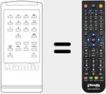 Replacement remote control for W 3729
