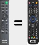 Replacement remote control for RMT-AH500U (1-493-544-11)