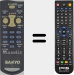 Replacement remote control for FXTA