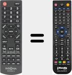 Replacement remote control for NS-RC4NA-14