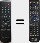 Replacement remote control for RCN641