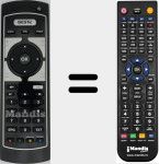 Replacement remote control for REMCON1487