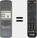 Replacement remote control for RM-CD90