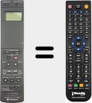 Replacement remote control for VT-RM 823E