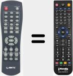 Replacement remote control for AMTC001