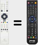 Replacement remote control for CanalDigital001