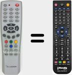 Replacement remote control for ILU003