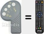 Replacement remote control for ITAL001