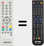 Replacement remote control for LEDCOM001