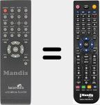 Replacement remote control for REMCON1453