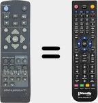 Replacement remote control for SUPERSOUND II