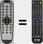 Ersatzfernbedienung f&uuml;r T-10