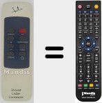 Replacement remote control for REMCON1439