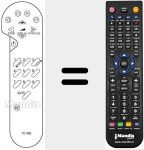 Replacement remote control for REMCON753