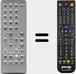 Replacement remote control for RJ2306E