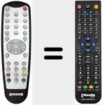 Replacement remote control for REMCON711