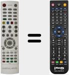 Replacement remote control for REMCON917