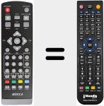 Replacement remote control for REMCON588