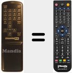 Replacement remote control for REMCON254