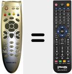 Replacement remote control for REMCON1071